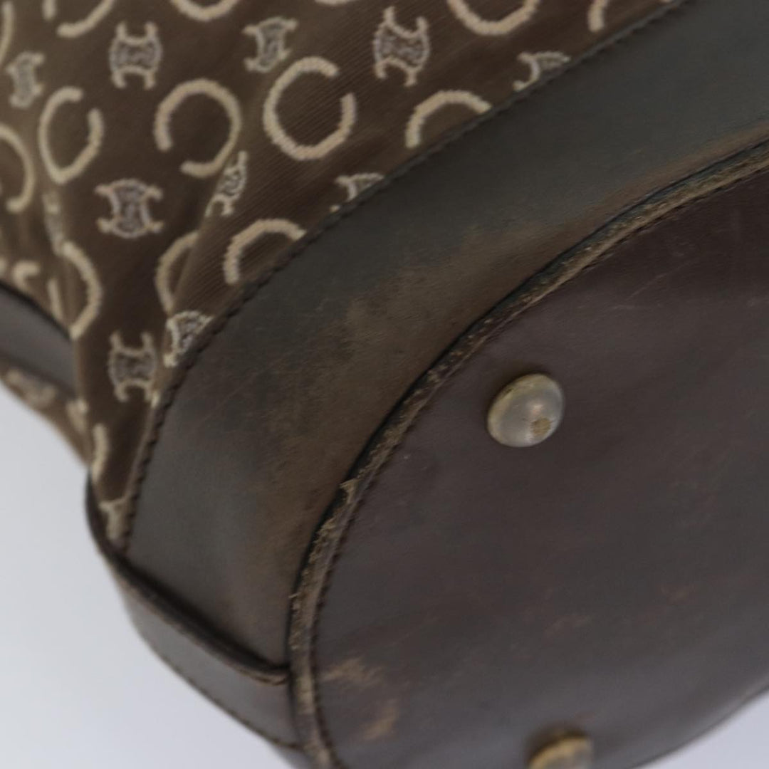 Celine C Macadam Canvas Tote Bag Brown Auth 83929