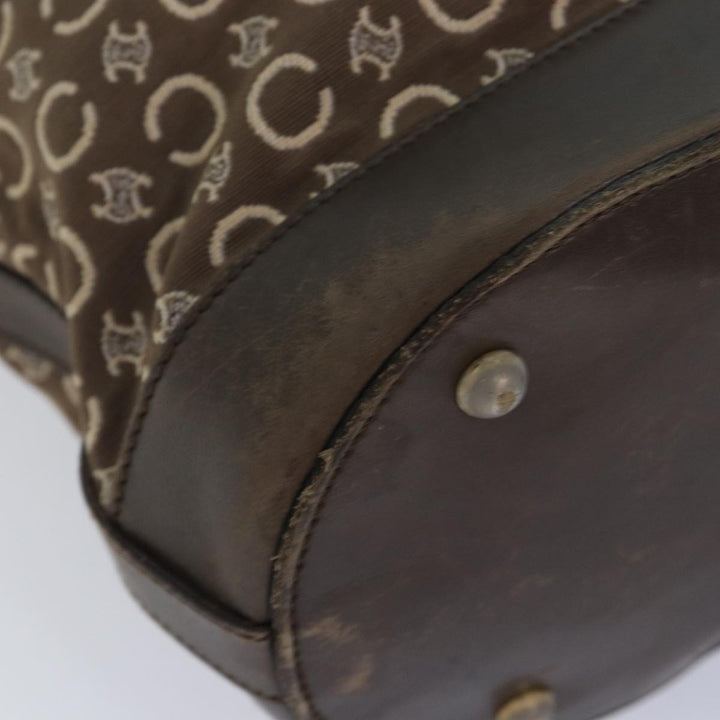 Celine C Macadam Canvas Tote Bag Brown Auth 83929
