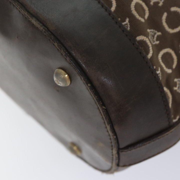 Celine C Macadam Canvas Tote Bag Brown Auth 83929