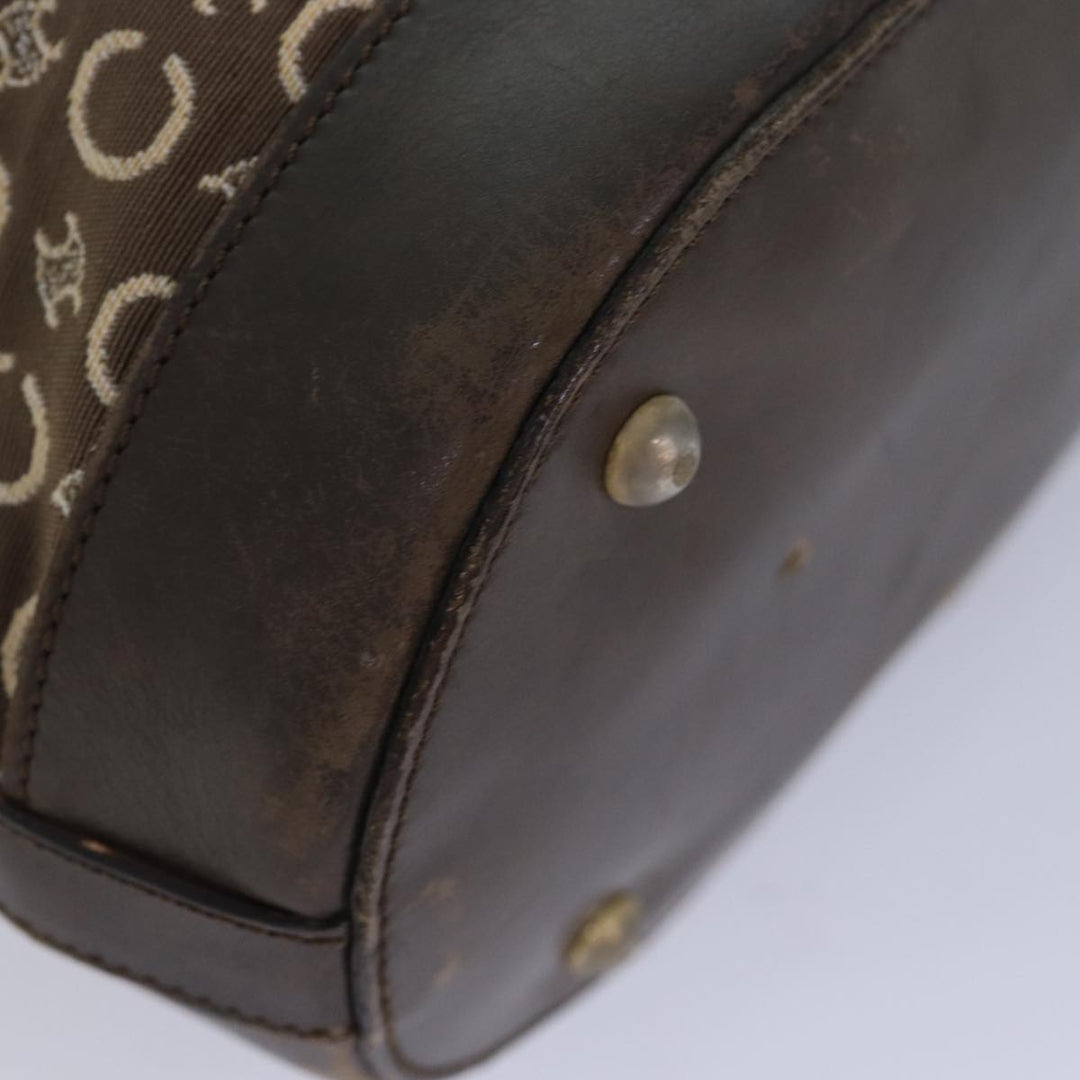 Celine C Macadam Canvas Tote Bag Brown Auth 83929
