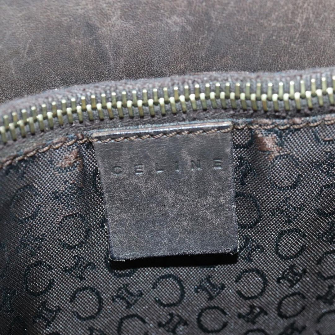 Celine C Macadam Canvas Tote Bag Brown Auth 83929