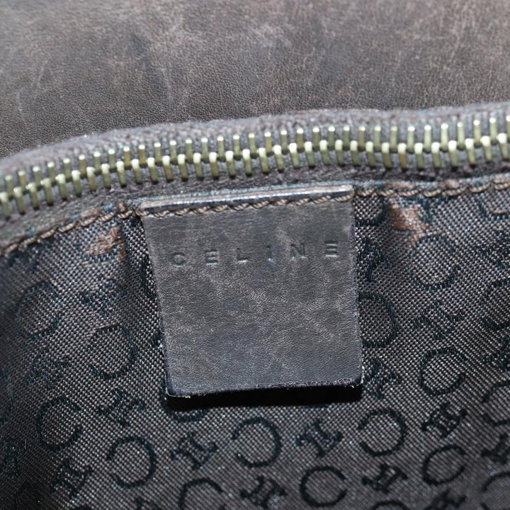 Celine C Macadam Canvas Tote Bag Brown Auth 83929