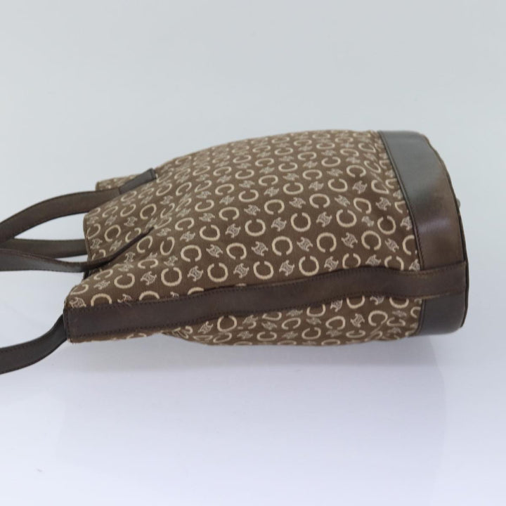 Celine C Macadam Canvas Tote Bag Brown Auth 83929