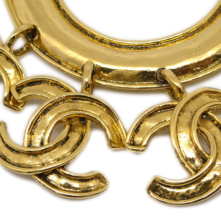 Top Quality Chanel Fringe Brooch Pin Gold 94P