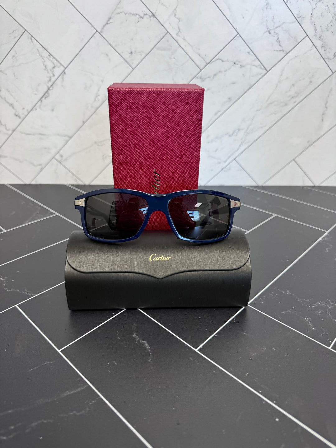 BRAND NEW- Cartier Blue Sunglasses