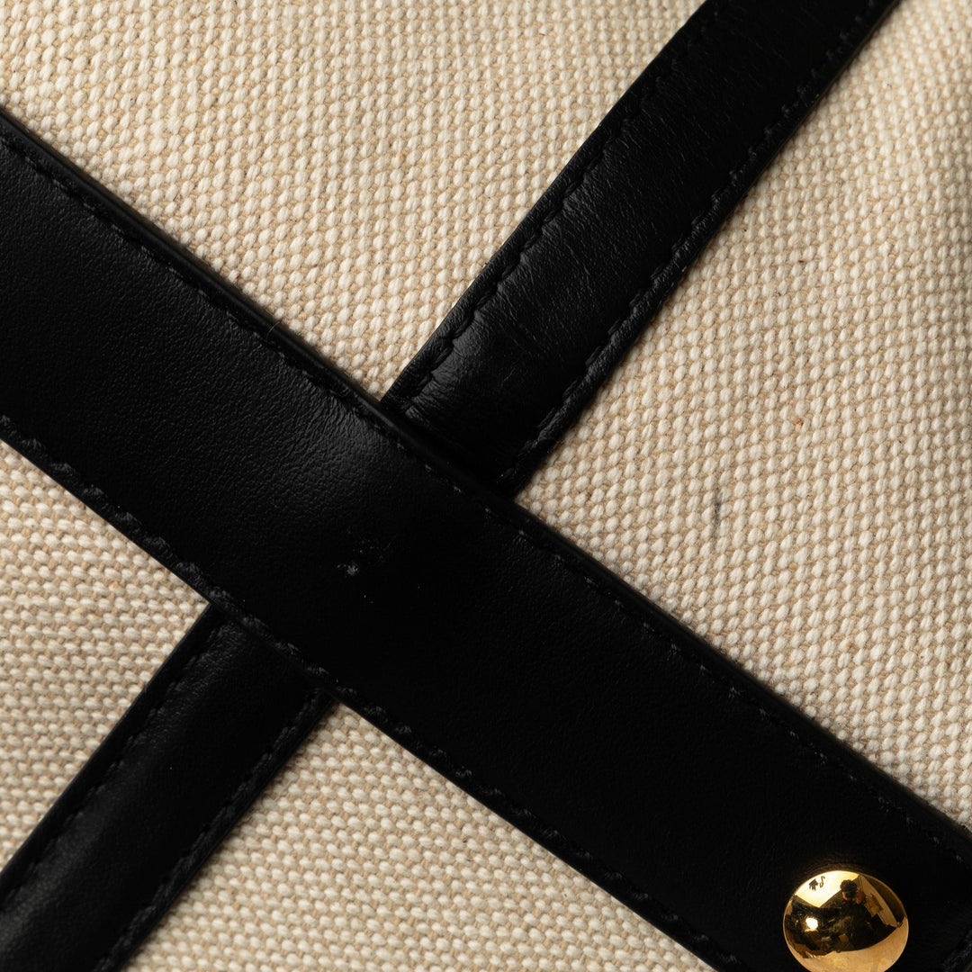 BURBERRY Soft Belt Canvas Tote Bag