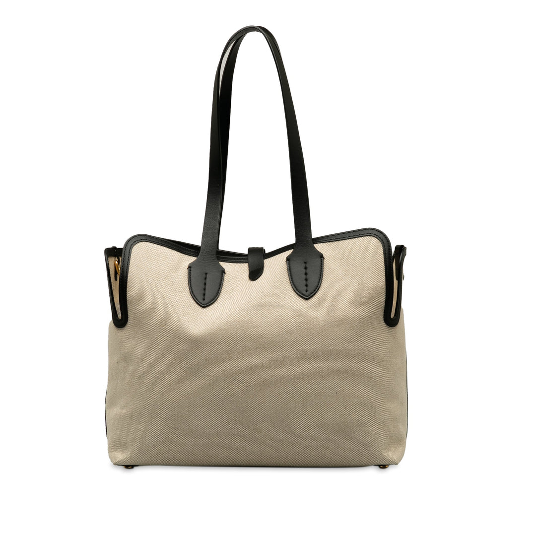 BURBERRY Soft Belt Canvas Tote Bag