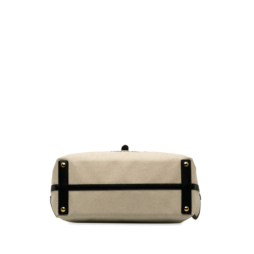 BURBERRY Soft Belt Canvas Tote Bag