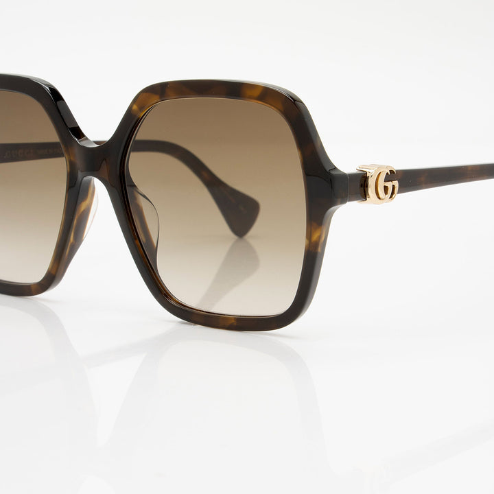 Gucci Interlocking GG Oversized Square Sunglasses