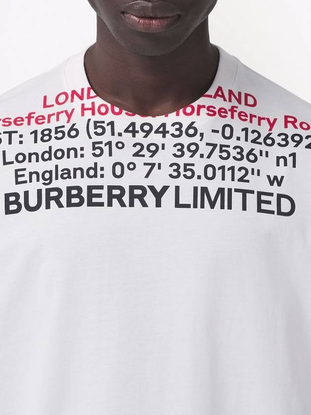 Burberry Location Short Sleeve T-Shirt White
