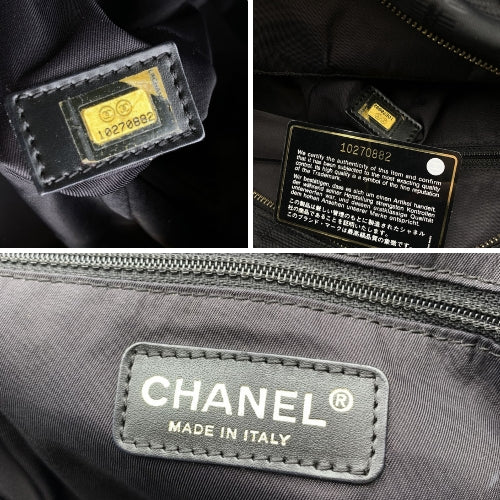 Chanel Black Nylon New Travel Line Tote Shoulder Bag 2000S