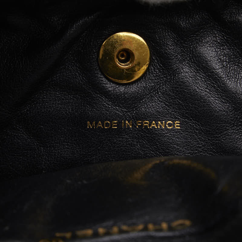 Top Quality Chanel Vintage Backpack in Lambskin Leather Black Quilted