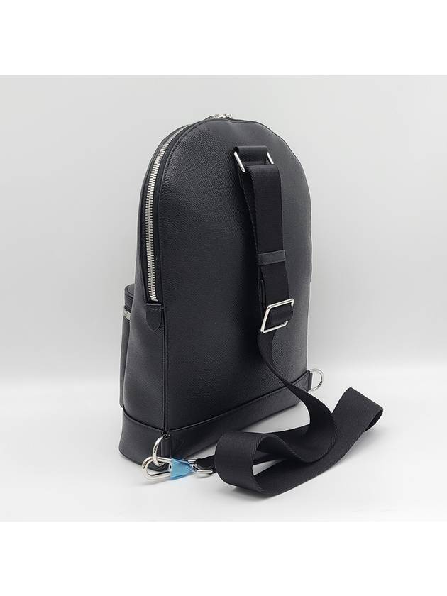 Burberry Logo Grained Leather Cross Bag Black