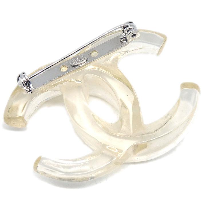 Top Quality Chanel CC Brooch Pin Clear 02P