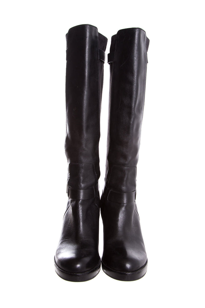 Cole Haan Black Wedge Boots SZ 10