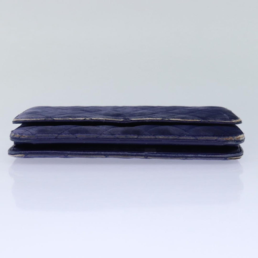 Top Quality Chanel Chain Shoulder Bag Moquette Navy CC Auth 84139