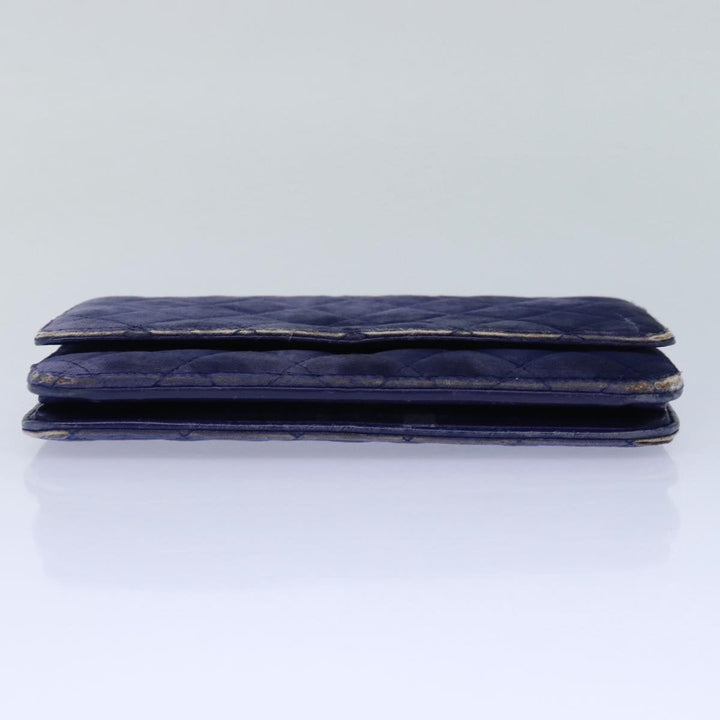 Top Quality Chanel Chain Shoulder Bag Moquette Navy CC Auth 84139