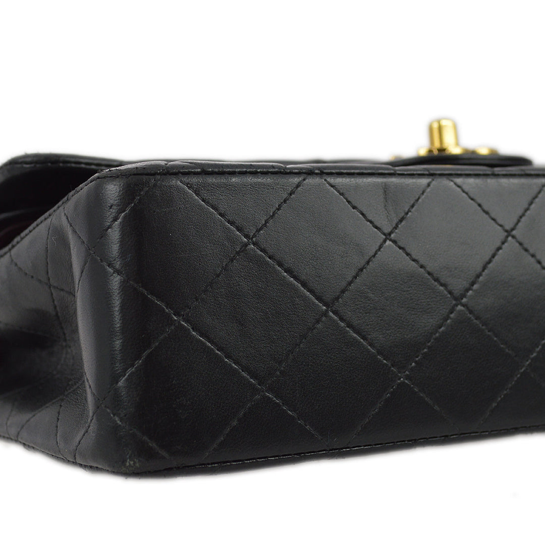 Top Quality Chanel 2000-2001 Black Lambskin Medium Classic Double Flap Bag