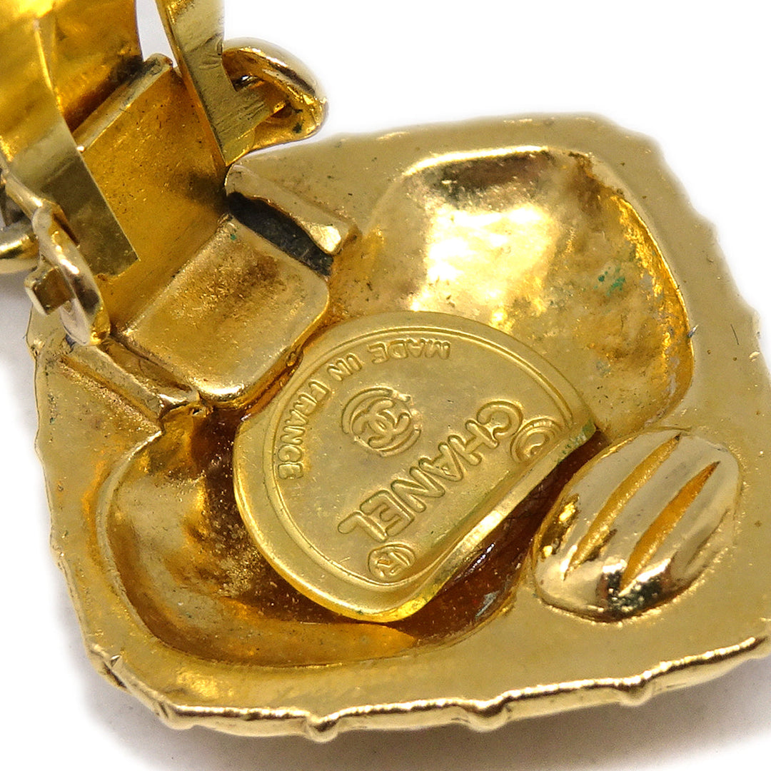 Top Quality Chanel Mademoiselle Dangle Earrings Clip-On Gold