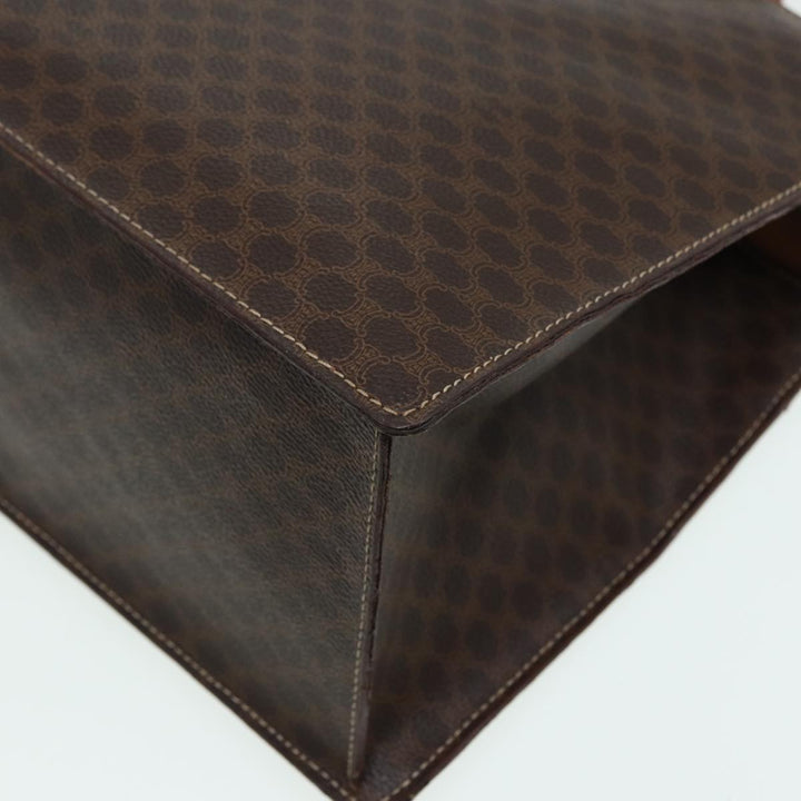 Celine Macadam Canvas  PVC Leather Brown Auth 84422