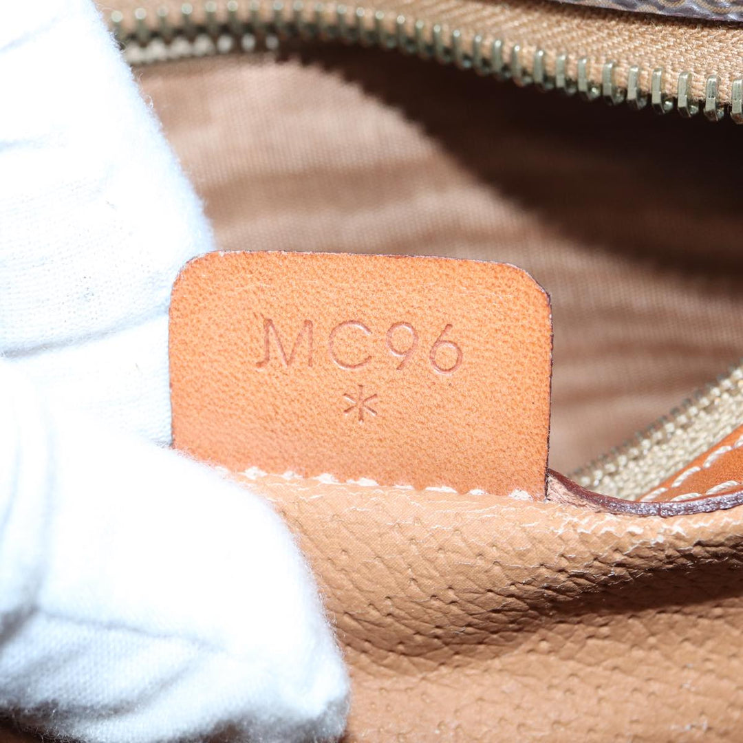 Celine Macadam Canvas  PVC Leather Brown Auth 84422