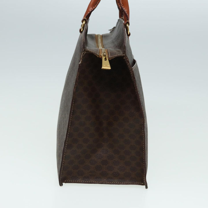 Celine Macadam Canvas  PVC Leather Brown Auth 84422