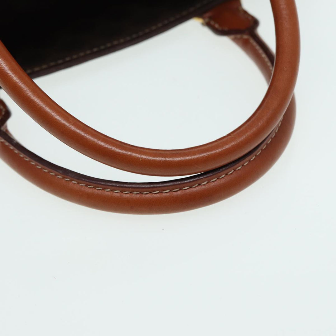Celine Macadam Canvas  PVC Leather Brown Auth 84422
