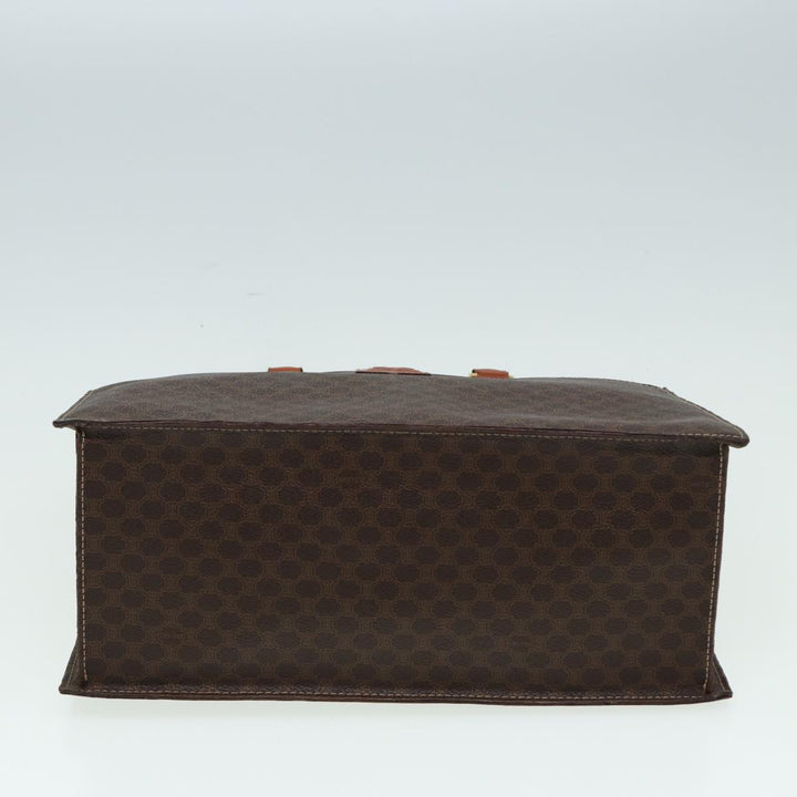 Celine Macadam Canvas  PVC Leather Brown Auth 84422