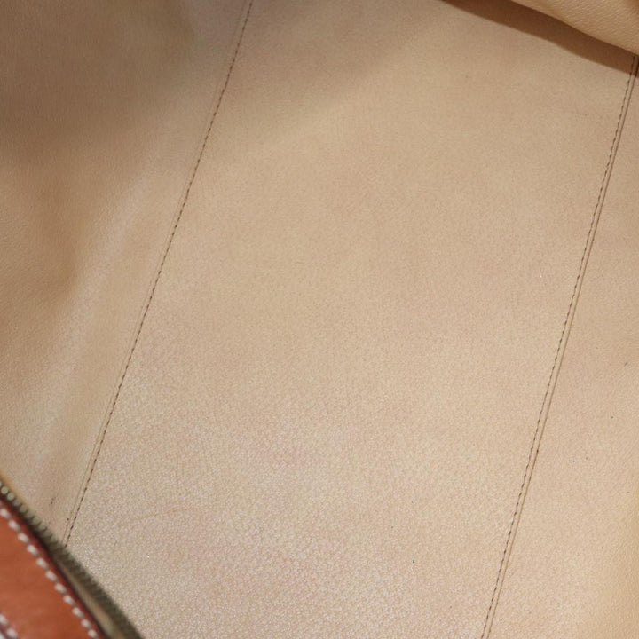 Celine Macadam Canvas Boston Bag Beige Auth 84441