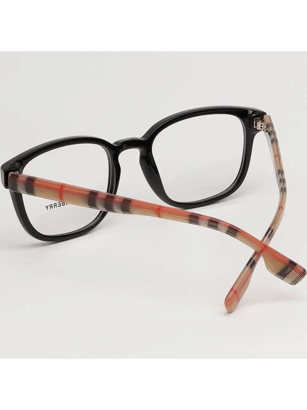 Burberry Eyewear Vintage Check Temple Square Eyeglasses Black