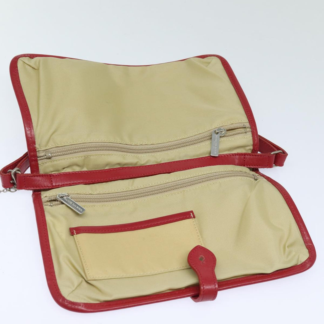 Top Quality Burberry Nova Check Hand Bag Canvas Beige Red Auth 84823