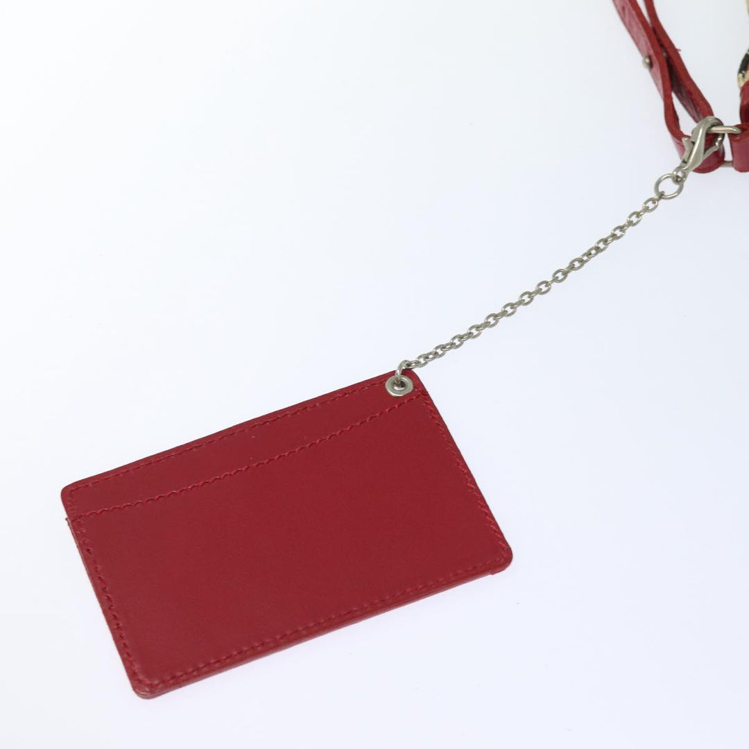 Burberry Nova Check Hand Bag Canvas Beige Red Auth 84823