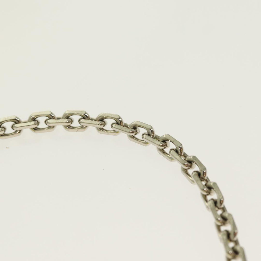 CHRISTIAN Top quality Dior Chain Canage Wallet Leather Yellow Silver Auth 84830