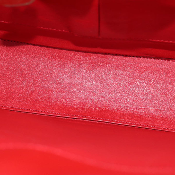 Celine Shoulder Bag Leather Red Auth 84936