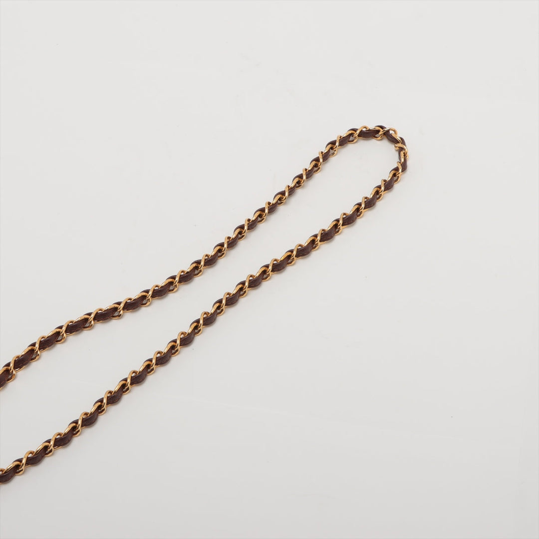 Top Quality Chanel Matrasse Caviar S Single Flap Single Chain Bag Brown Gold  5th