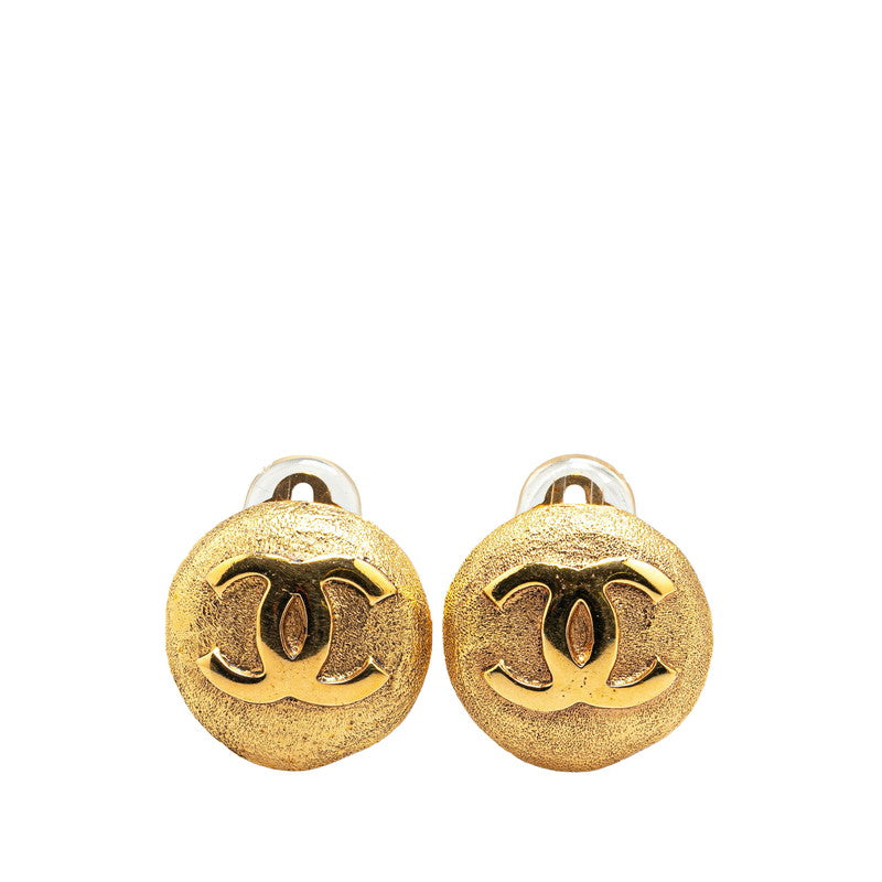 Top Quality Chanel Vintage Coco Mark Round Earrings