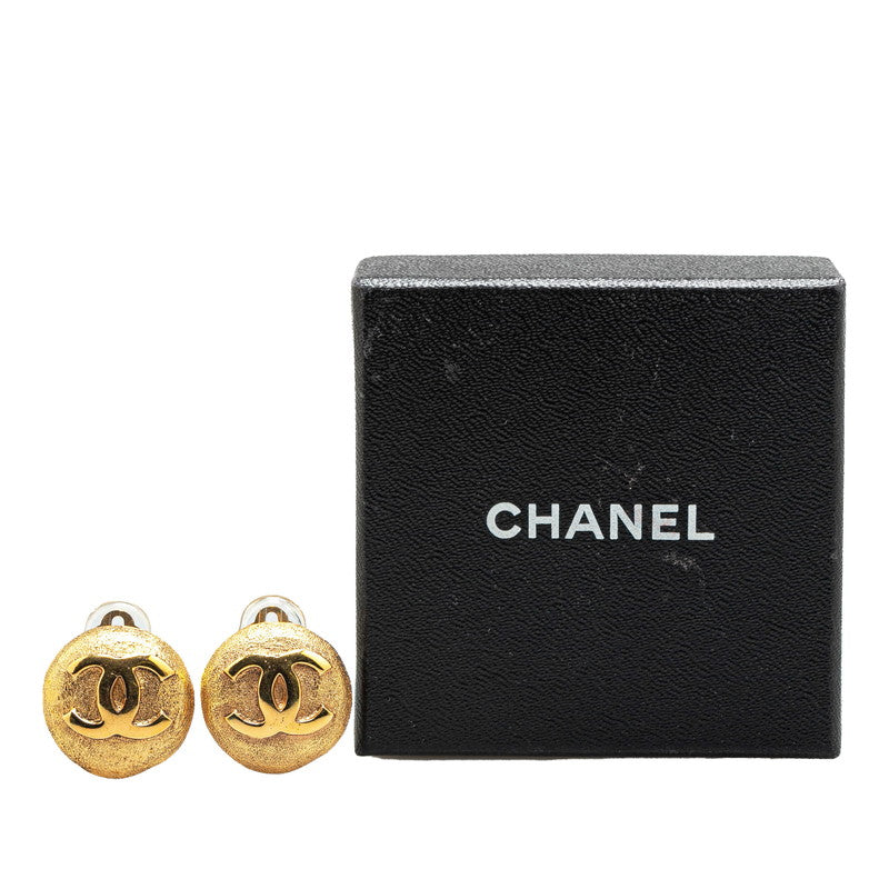 Top Quality Chanel Vintage Coco Mark Round Earrings