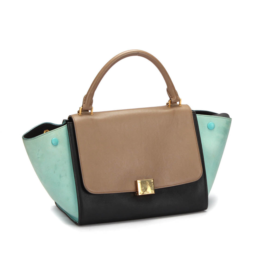 Celine Tri-Color Leather Trapeze