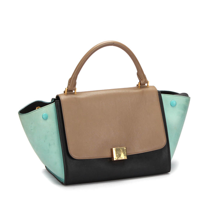 Celine Tri-Color Leather Trapeze