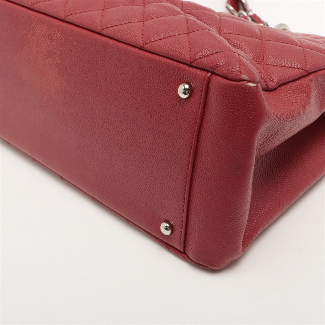 Top Quality Chanel Matrasse Caviar S Chantrotot Bag Red Silver Gold
