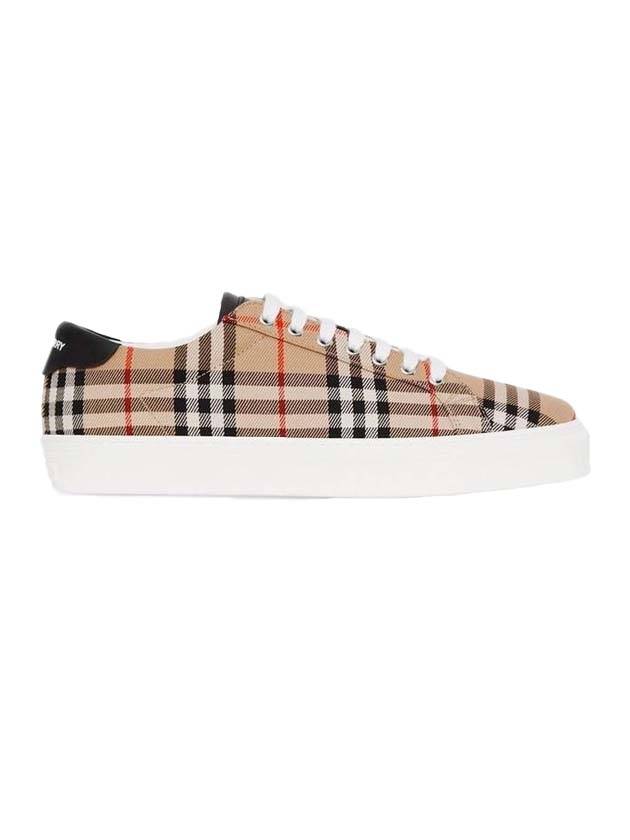 Top Quality Burberry Vintage Check Cotton Low Top Sneakers Beige