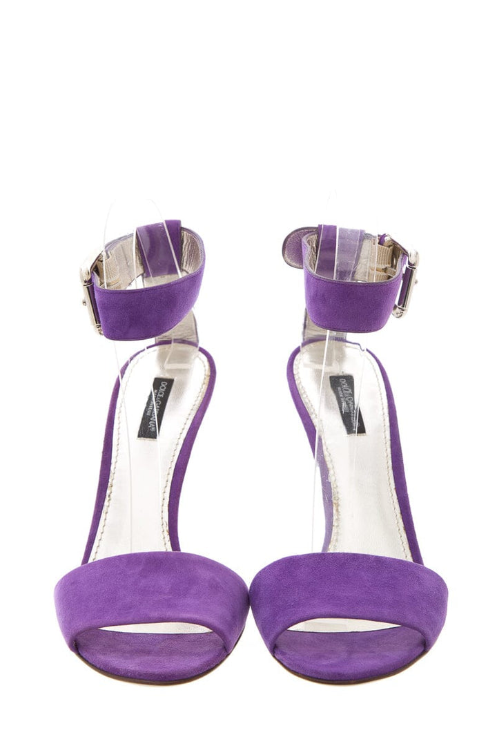 Dolce & Gabbana Purple Suede High Heel Sandal SZ 39