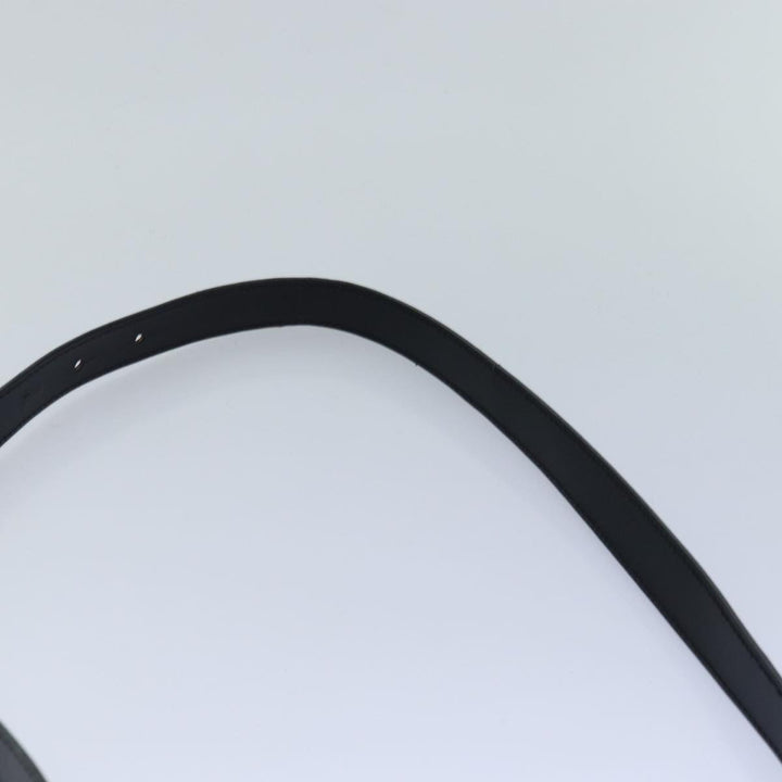 Celine Macadam Canvas Shoulder Bag PVC Leather Black Gold Auth 85105