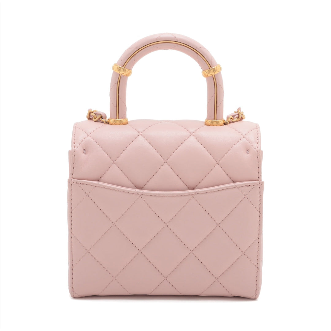 Top Quality Chanel Matrasse  Chain Shoulder Bag Pink Gold Gold  IC Chip