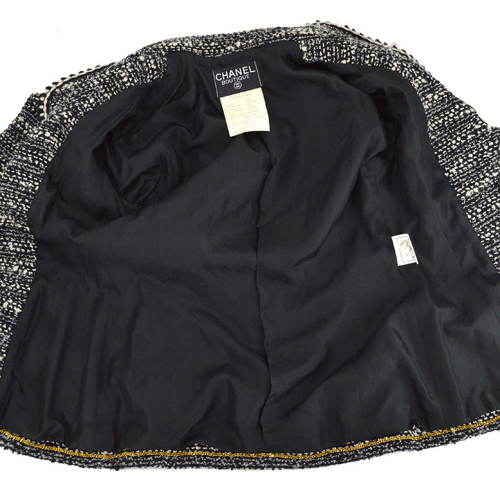 Top Quality Chanel Fall 1994 boucle single-breasted jacket #36