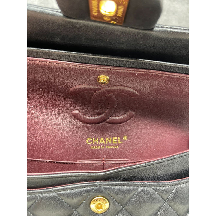 Top Quality Chanel Top Quality Chanel Classic Double New Bag Quilted Lambskin Small - Black