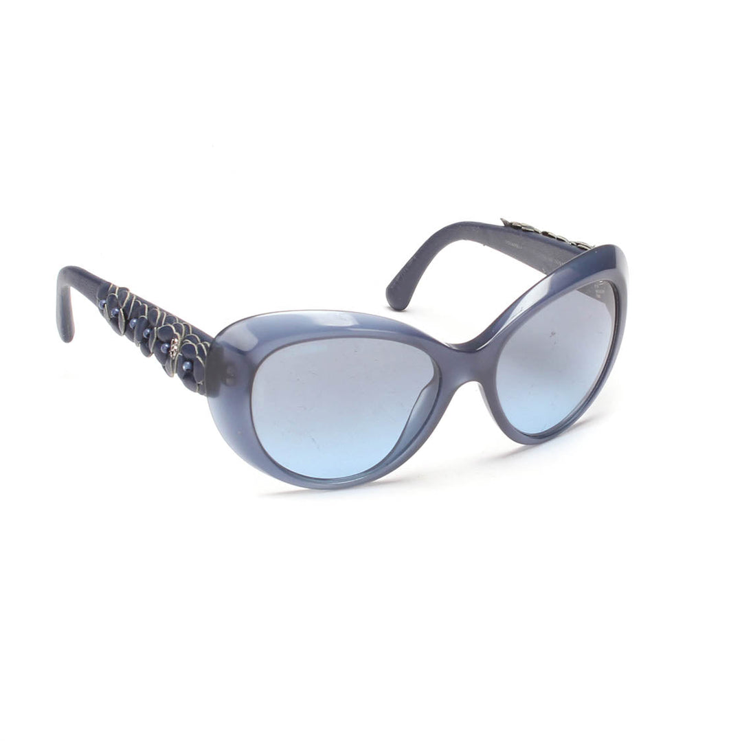 Chanel Camellia Cat Eye Tinted Sunglasses