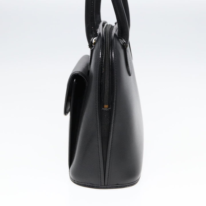 Celine Hand Bag Leather 2way Black Gold Auth 85493