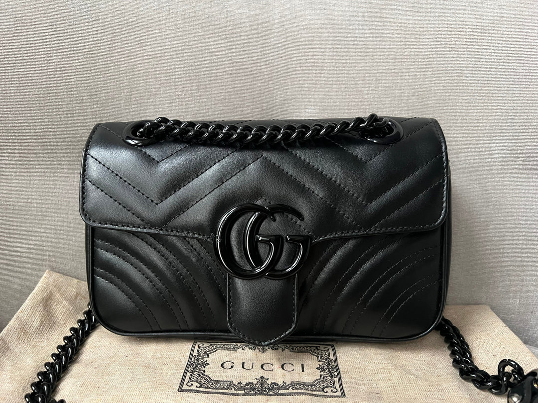 Gucci GG Black Marmont Mini Shoulder Bag (RRP £1,700)