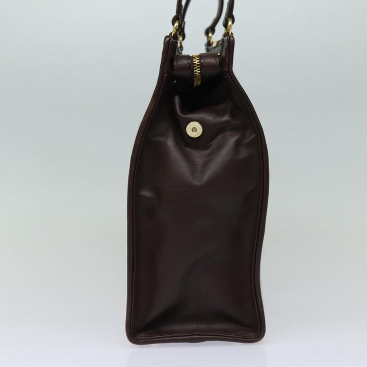 BurberrySs Nova Check Shoulder Bag Wool Beige Gold Auth 85746
